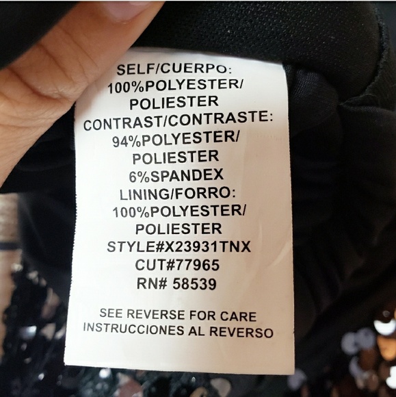 Speechless | Strapless black sequin dress - Picture 6 of 7